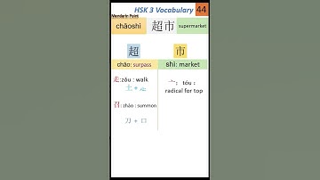 45. HSK 3 Vocabulary 超市| HSK 3 Characters | How to Learn Chinese characters easily | Chinese Writing