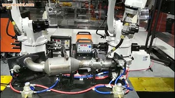 Robotic Welding | Exhaust Pipe Welding | Dual Welding Robot Station