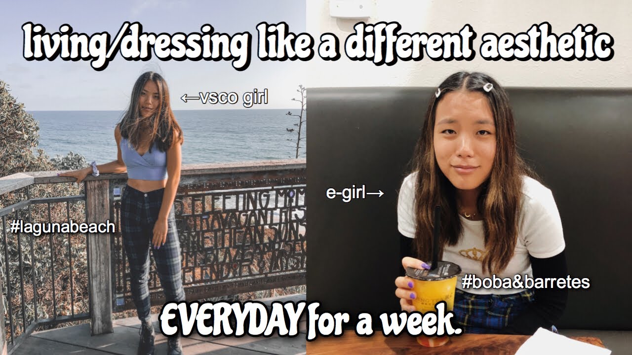 living/dressing like a different aesthetic everyday for a week | Vanessa Nagoya
