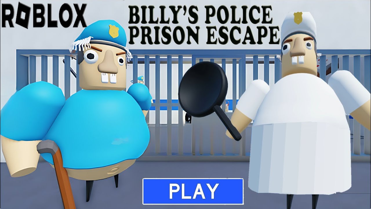 Baby Escaped From BILLY'S POLICE PRISON Escape (First Person Obby ...