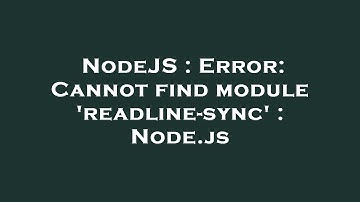 NodeJS : Error: Cannot find module 