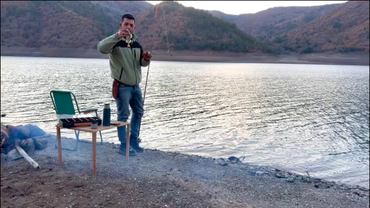 Kızılcahamam Balık Avı | Kamp Ateşinde Balık Tutup Avladım Pişirdim Yedim | Turkish Outdoor Cooking