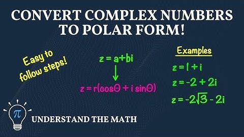 How to Write Complex Numbers in Polar Form | Step-By-Step Examples