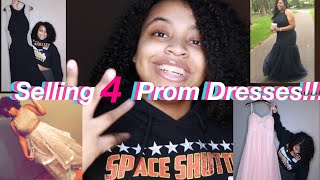 SELLING MY PROM DRESSES | Lovely Nunu