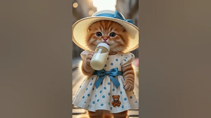 Video 11899971: cat funnycats, cat showing dance, cutest cat dance, cat milk, cat drinking milk, cute cat dance adorable, funny cat cartoon, white cat