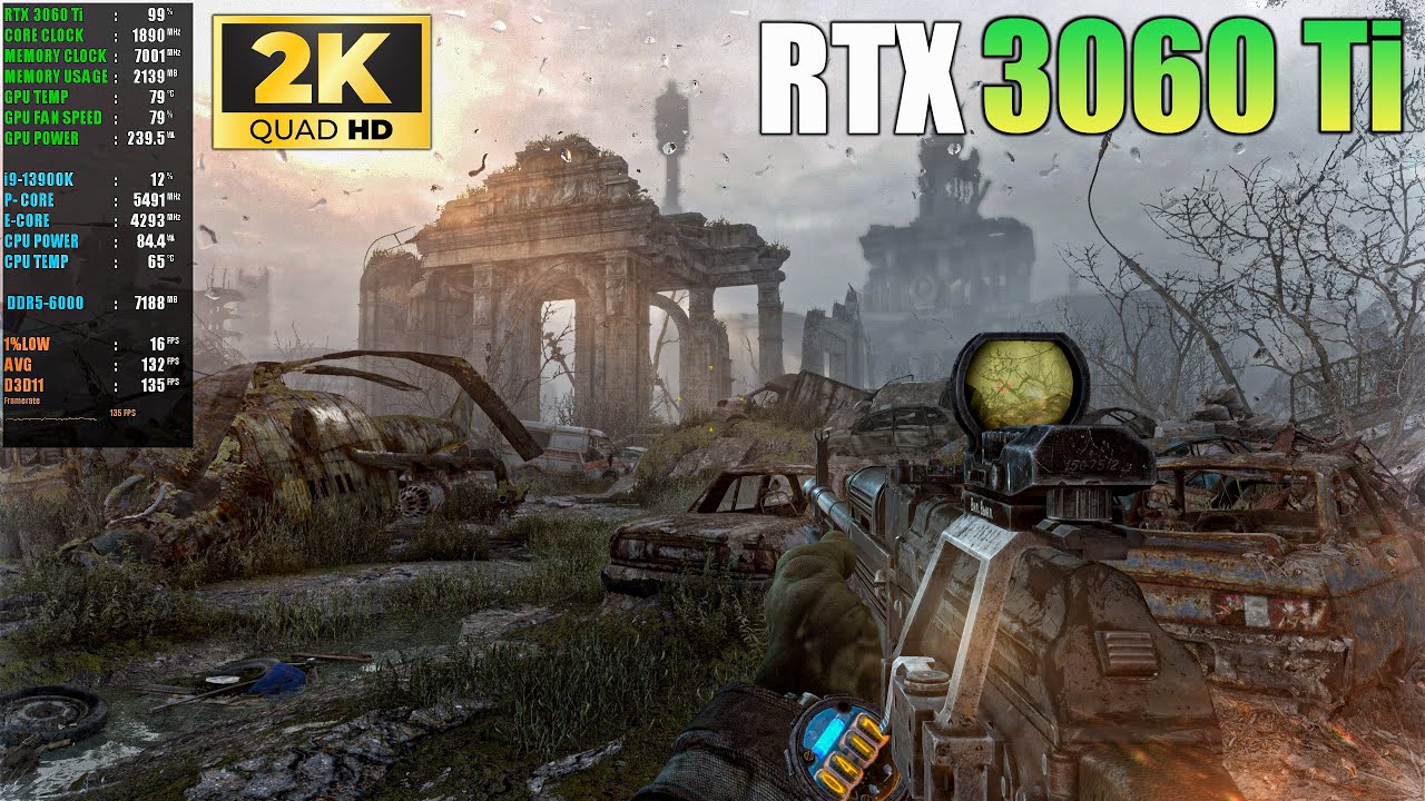 Metro Last Light Redux : RTX 3060 Ti 8GB ( 1440p Very High Settings )