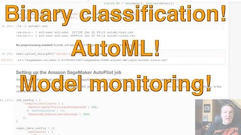 End to end demo with AutoML on Amazon SageMaker