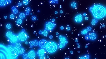 Circles Blue Neon Abstract Background Video | Ultra HD 4K