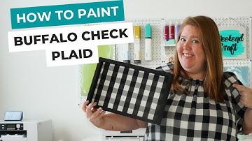How To Paint Buffalo Check Plaid With Painters Tape