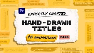 Premiere Pro Template Hand Drawn Brush Les Pack Free Font