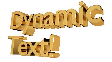 Creating Dynamic Text in Blender