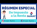 Régimen Especial del IMPUESTO A LA RENTA - PANDEMIA / PERU 2020