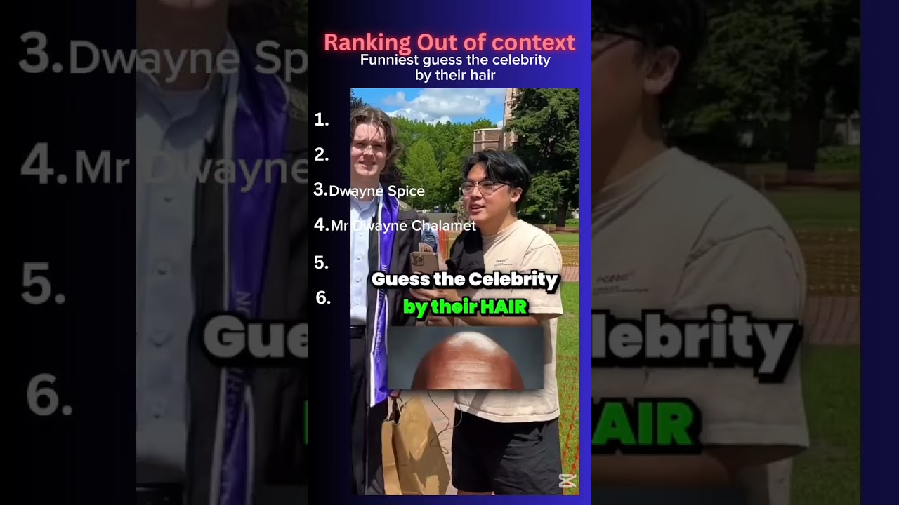 Ranking Funniest "Guess the celebrity by their hair" Moments 😂