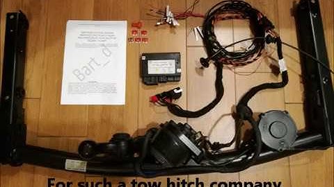 Audi A6 C7 and A7 - towing hook electric instalation AHK, towbar