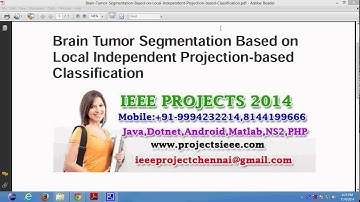 Brain Tumor Segmentation Based on Local Independent Projection based Classification