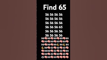 find the odd number 65 #puzzle​ #challenge​ #facts​ #education​ #quiz​ #numberpuzzles​ #mathspuzzle​