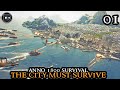 Anno 1800 survival  starting with nothing  hardcore city builder hardmode challenge part 01