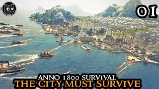 Anno 1800 SURVIVAL  Starting With NOTHING || HARDCORE City Builder Hardmode Challenge Part 01