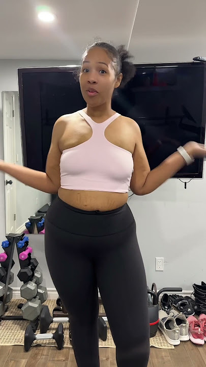Rocking the Bend This V and Racer Bra two ways—which one for my Peloton walk? 🤔😂 #Lululemon