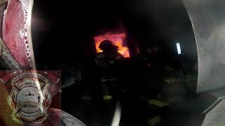ARFF training in the SAFT at Blue Grass Airport AFRR Training center