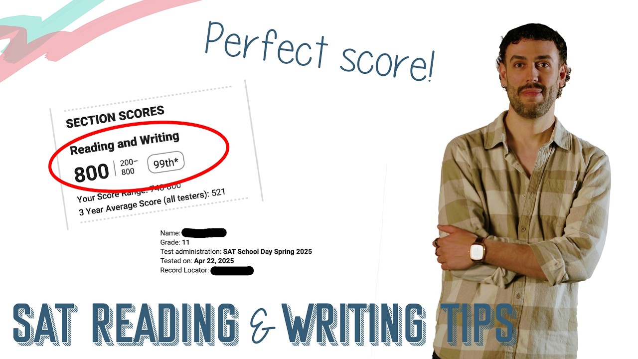 SAT READING & WRITING TIPS | English Lesson - YouTube