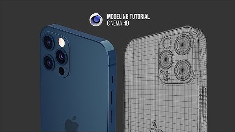 iPhone 12 3D modeling: how to model the camera bump of iPhone 12 in cinema 4d (part 3)