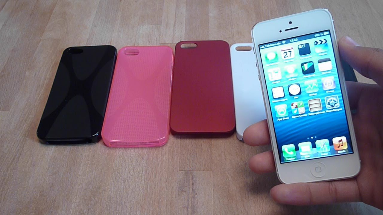 iphone 5 Hüllen Test - YouTube