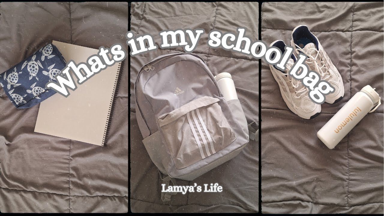 Whats in my school bag 🤍🎧 - YouTube