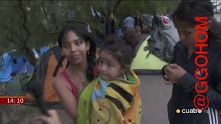 Inmigrantes venezolanos en la frontera con Estados Unidos. Campamento de Matamoros en México