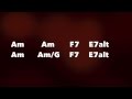 Easy Jazz Guitar Backing Track (Am)