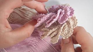 Amazing! Crochet Elegant Flower/ Irish Lace Technique, Decor, Lacy Freeform/author's Design