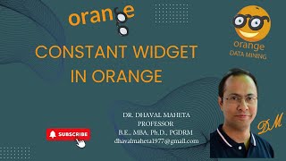 50. Constant Widget in Orange || Dr. Dhaval Maheta