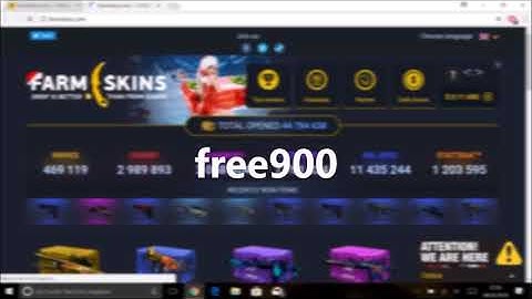 CS GO CASEOPENING BONUS FARMSKINS.COM free900