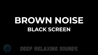 Brown Noise – 10 Hours Black Screen | Deep Low-Frequency Sound for Sleep & Focus