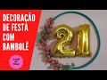 DIY: ARCO DE BAMBOLÊ COM FLORES ARTIFICIAIS E BALÕES METALIZADOS GASTANDO POUCO