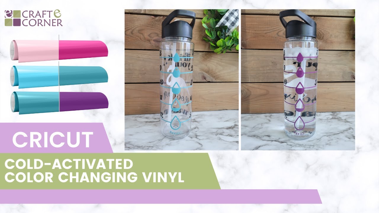 Cold Color Changing Vinyl, Permanent Vinyl Sheets for Cricut Craft