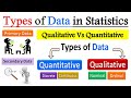 Types and sources of data in statistics  primary  secondary data  qualitative  quantitative data