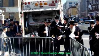 Chometz Burning Project in Boro Park 4-6-12