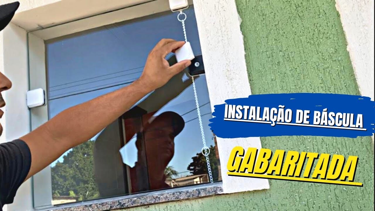 Como instalar báscula gabaritando os furos passo a passo