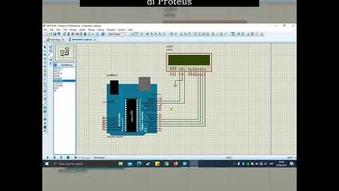Cara menampilkan teks pada lcd 16x2 di proteus