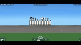 Fuel efficiency test on rocket engines Part 2 - Spaceflight Simulator
