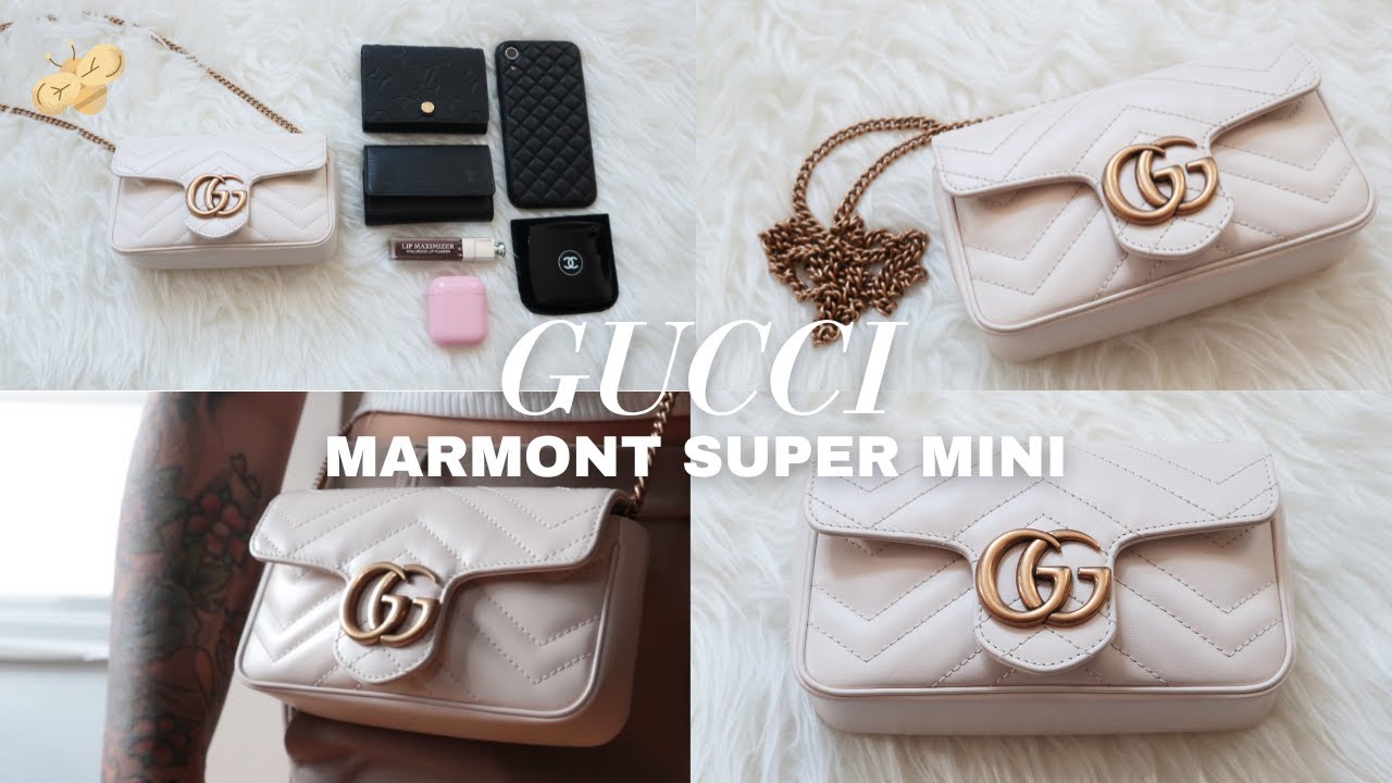 gucci marmont super mini white