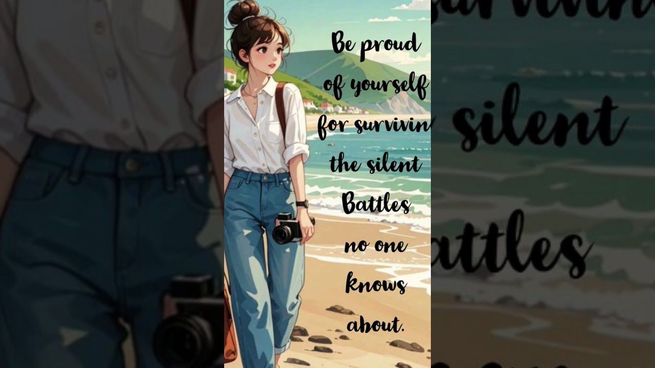 be proud of yourself