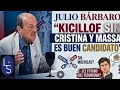 Julio Bárbaro: "Kicillof sin Cristina y Massa es buen candidato" - LS CLIPPING