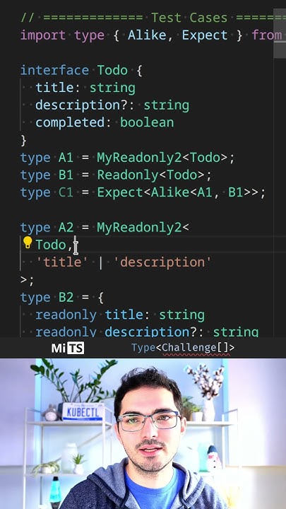 Readonly 2 - TypeScript Type Challenges #8 [MEDIUM] - YouTube