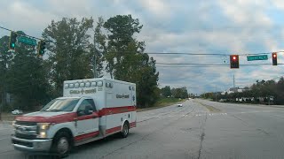 Ambulance runs red light