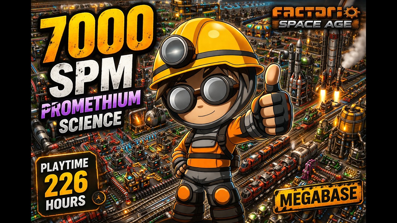 7000 SPM Factory in 226 Hours | Factorio Space Age - YouTube