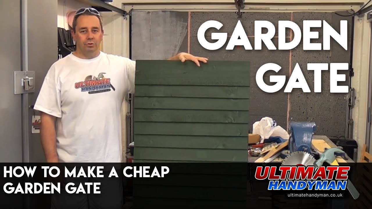 How to make a cheap garden gate YouTube