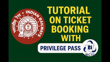 HOW TO BOOK THROUGH TICKETS ON IRCTC BY USING PRIVILEGE PASS