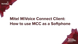 Mitel (ShoreTel) MiVoice Connect Client: How to use MCC as a Softphone
